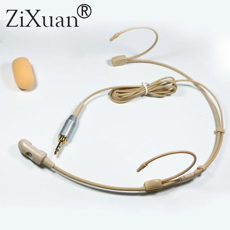 

Free Shipping Quality Male Screw Thread Lock 3.5 mm Jack Plug Headset Microphone For Wireless Microphone BodyPack Transmitter