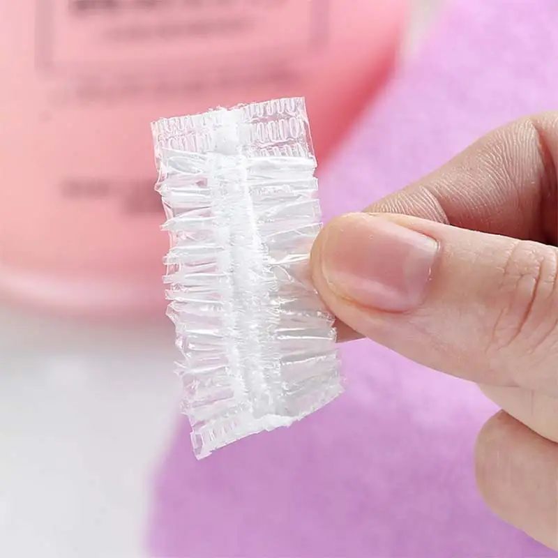 

100 Pcs Transparent Earcap Hair Dye Disposable Shampoo Waterproof Plastic Earmuffs -Hot Dropshipping