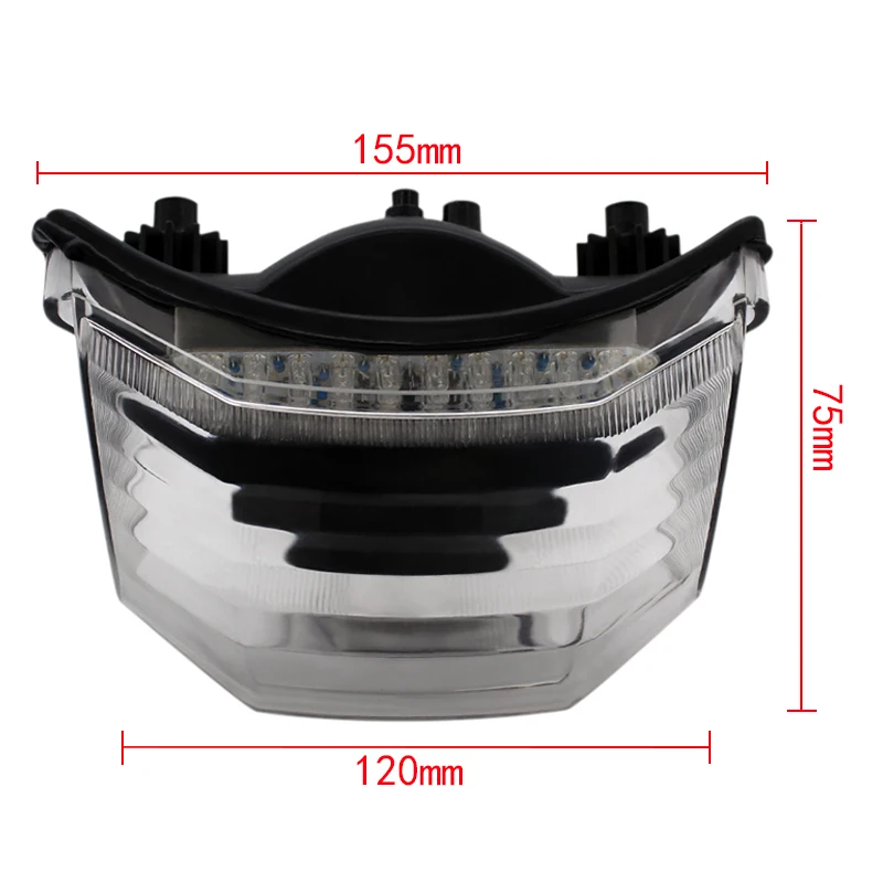 Nordson Motorcycle Motocross Rear Tail Light Brake Turn Signals LED Light Signal Lamp Motocross for Yamaha FZ600 FZ6 FAZER