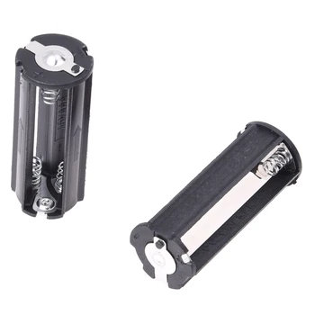 

2Pcs Black Battery Holder for 3 x 1.5V AAA Batteries Flashlight Torch