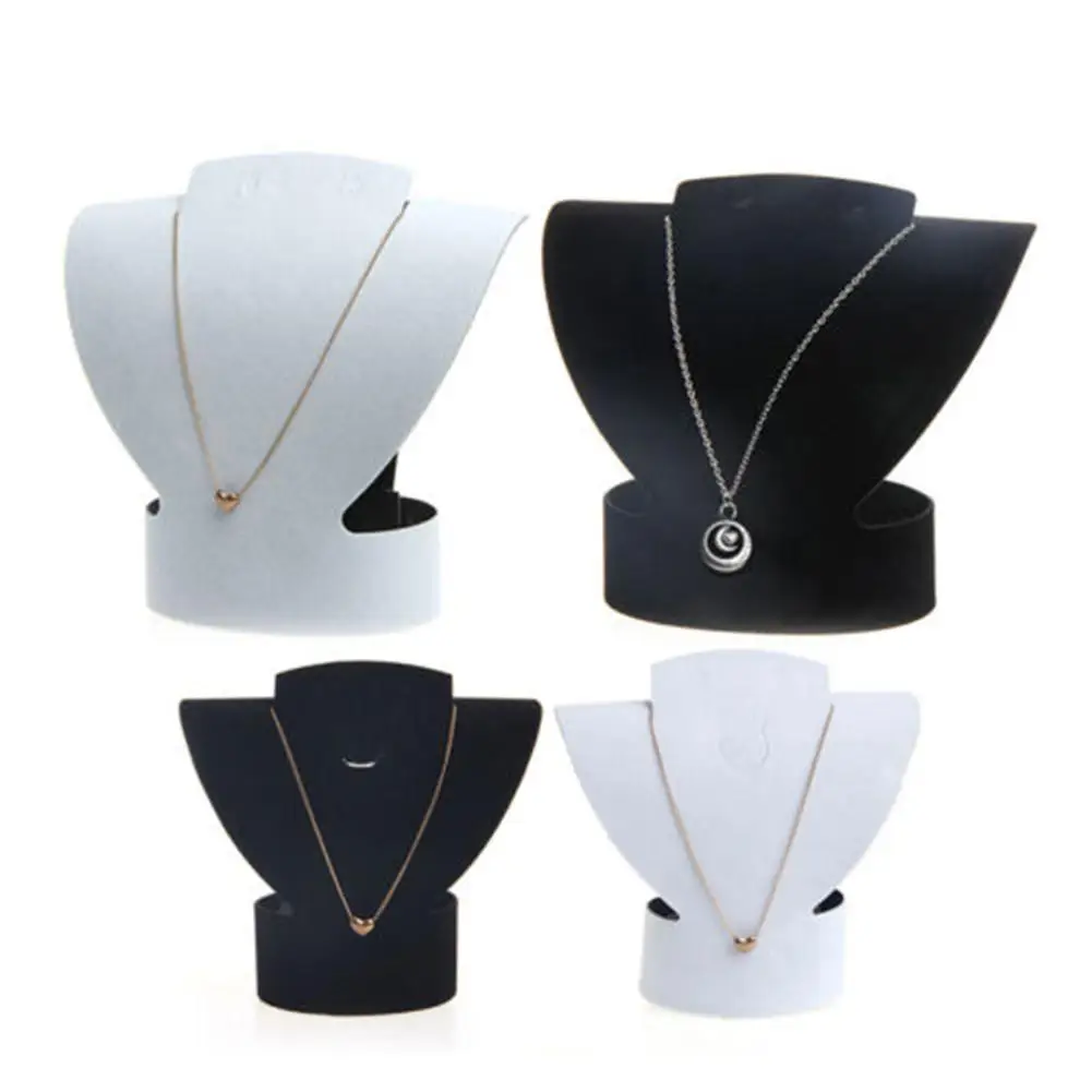 

Folding Velvet Jewelry Necklace Bust Earring Display Holder Stand Rack Show Case high quality