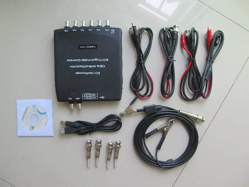 Newest Hantek 1008C 8CH USB Oscilloscope Professional Automotive Diagnostic oscilloscope hantek 1008c DAQ Program Generator | Автомобили и
