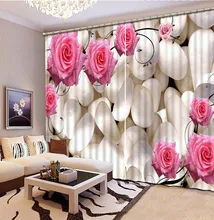 3d curtains for living room blackout curtain The rose kitchen door curtains blackout curtains for the bedroom magnetic screen
