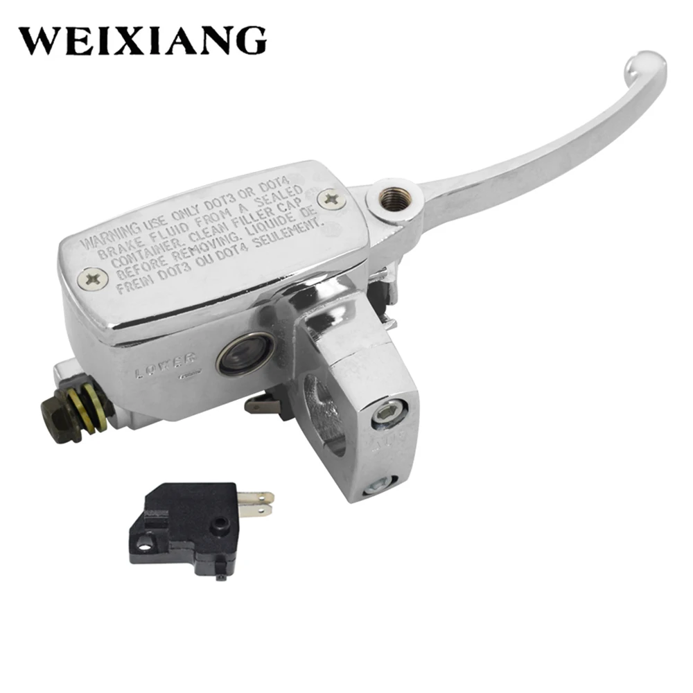 25mm Left Right Motorcycle Brake Clutch Master Cylinder Reservoir