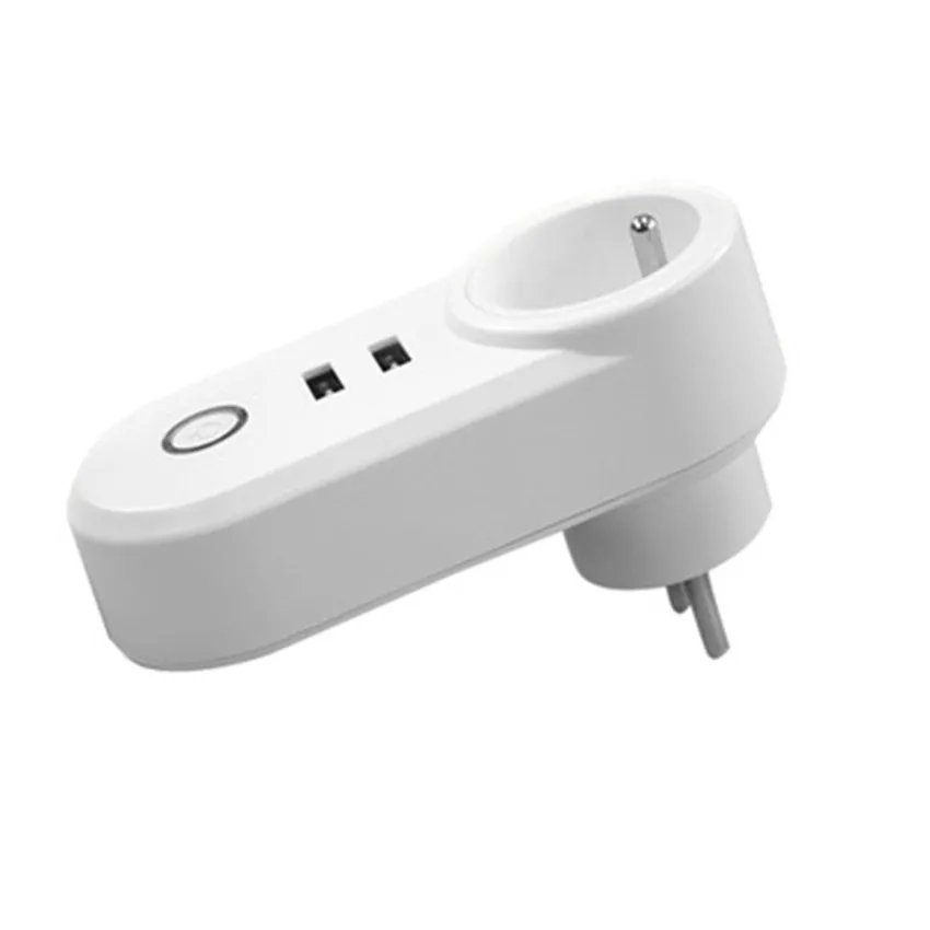Смарт USB зарядное устройство розетка легко подключить Wi-Fi ЕС регулирование Alexa Голосовое управление розетка двойной USB болт-заглушка отверстий синхронизации двигателя ALK