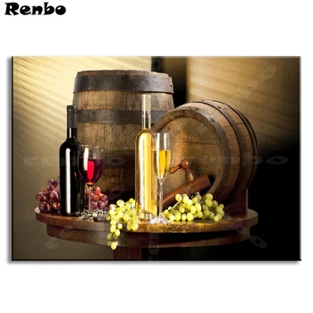 

Retro wine cup 5D DIY diamond embroidery still life diamond painting Cross Stitch full square Rhinestone mosaic home decoration