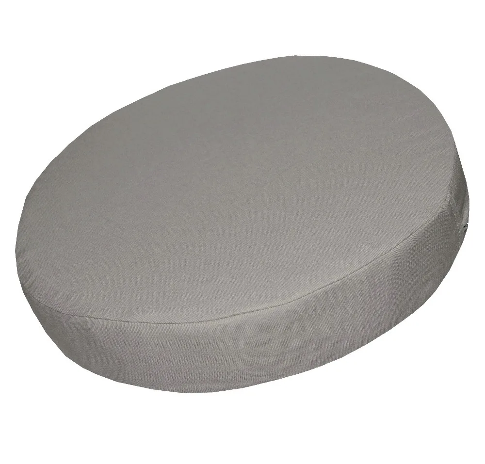 

aa285a Gray Grey High quality A grade 100% Cotton Canvas 3D Round Seat cover Cushion cover Pillow case (Only sell cover)