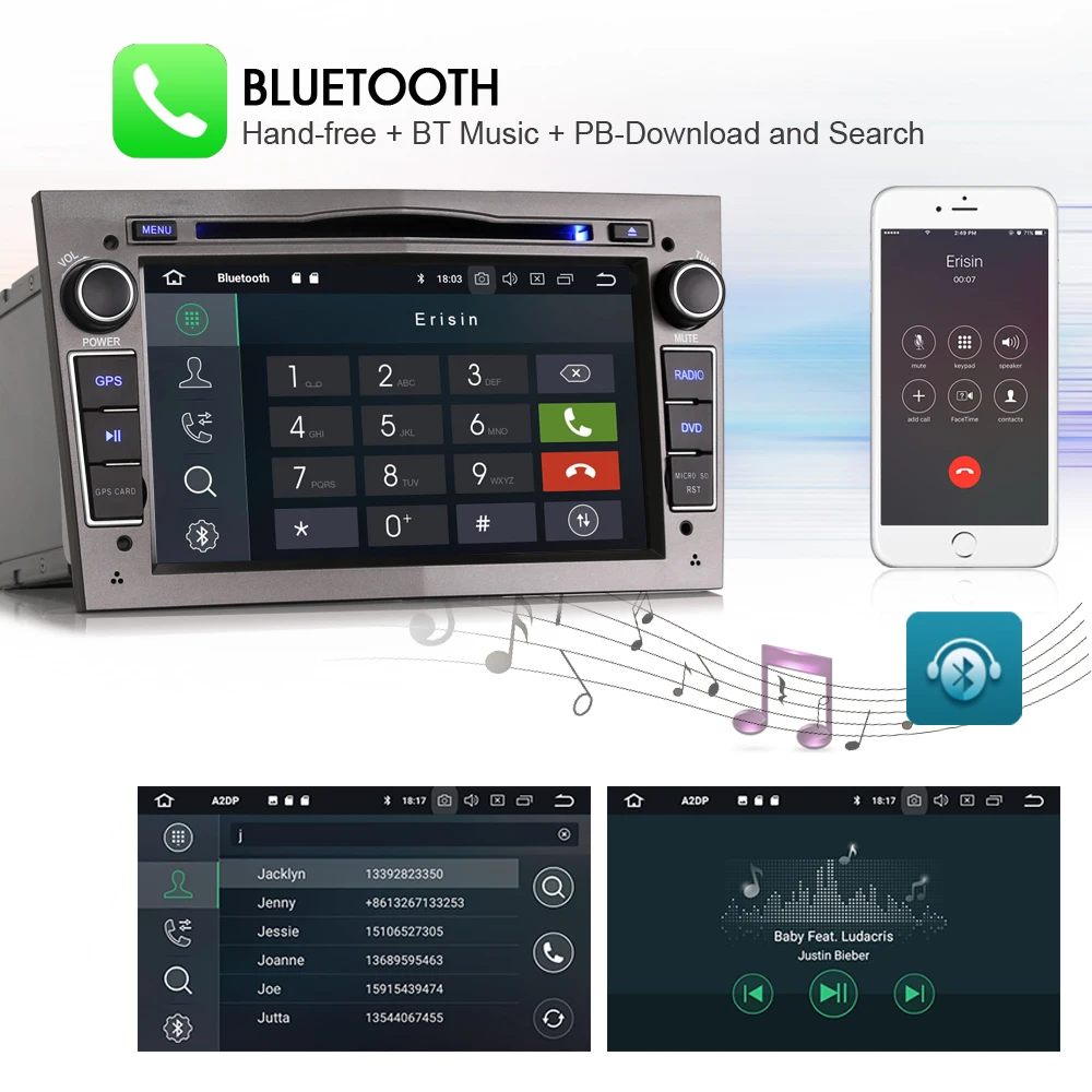 Sale Android 8.0 DAB+ Sat Navi Autoradio WiFi 3G GPS Radio RDS BT USB Bluetooth SD CD TV Car DVD player FOR Opel Corsa Vectra Zafira 5