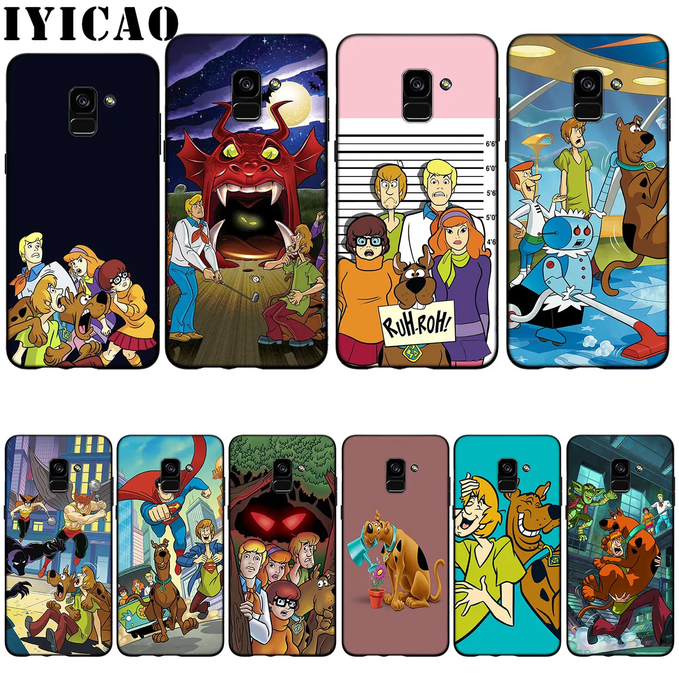 Iyicao лохматый и Скуби-Ду мягкий силиконовый чехол для samsung Galaxy A6 плюс A9 A8 A7 2018 A3 A5 2016
