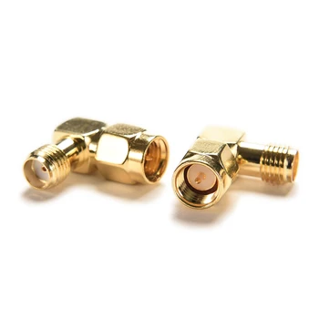 

Right Angle goldplated SMA Male Plug to Female Jack RF Coax Adapter convertor