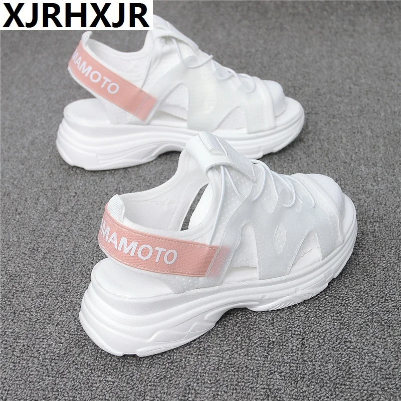 

High Quality 2019 Ins Style Slip On Air Mesh Summer Sneakers Sandals Leisure Comfortable Soft Light women's Shoes Sandals Woman