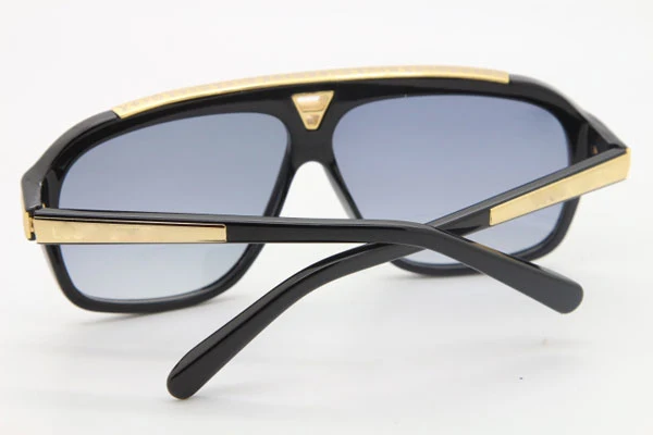 Louis Vuitton Mens Evidence Sunglasses Z0350 Black Gold