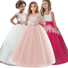 Элегантное вечернее платье для девочек; платье принцессы для дня рождения; Детские платья подружки невесты для свадебной вечеринки; Одежда для девочек; От 3 до 14 лет