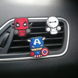 3 шт. автомобильный освежитель воздуха для Marvel Мстители герой кукла духи милый автомобильный интерьер аромат запах диффузор