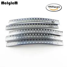 MCIGICM 0603 SMD светодиодный набор, красный, желтый, синий, зеленый, белый, 5 цветов каждый, 20 шт, электронный набор для творчества