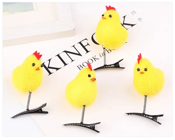 Little Yellow Chicken Hair Clip Fun Make up Decoration - 7