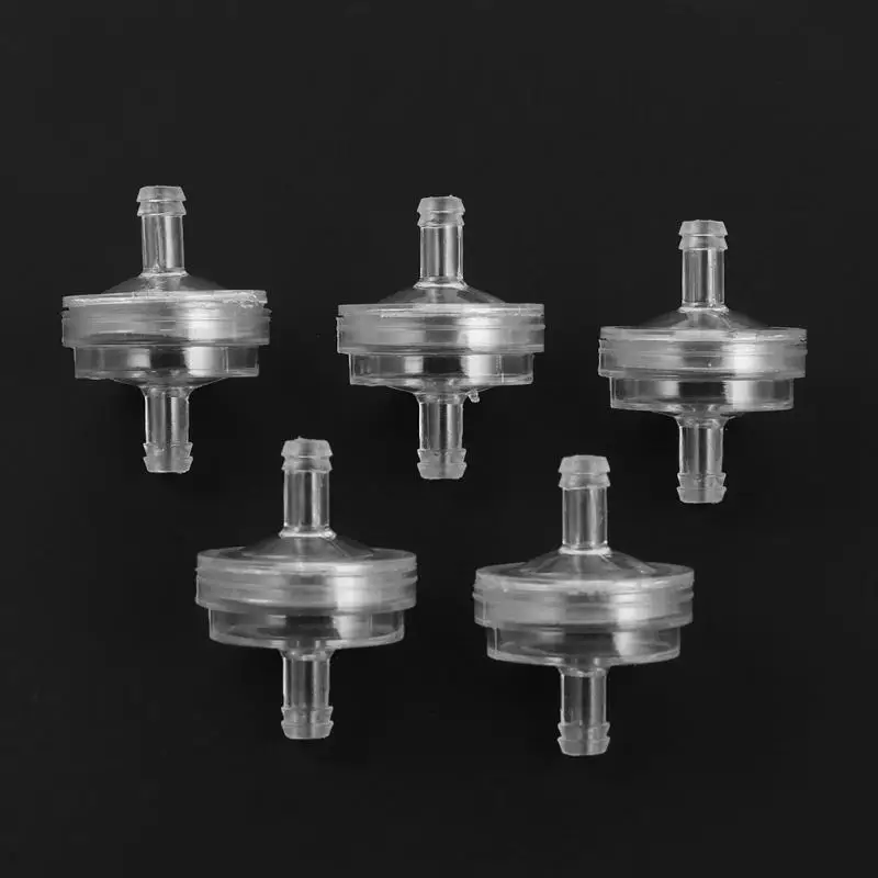 

5Pcs Universal 1/4in Clear Inline Fuel Gas Filters 150 Micron Replacement Motorcycle Scooter Gasoline Filter Clear Inline Fuel