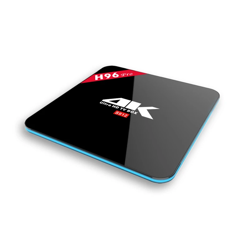 Смарт ТВ приставка H96 Pro Amlogic S912 Android 7 1 3 ГБ 32 ГБ/64 2 4g + 5 8g WiFi 4 K Ultra медиаплеер