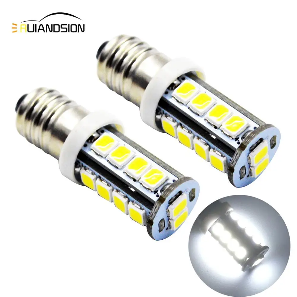 2 шт. новинка лампа 2835 Smd 18 светодиодная постоянного тока 6 в 12 В белая Mes E10 1447 винт