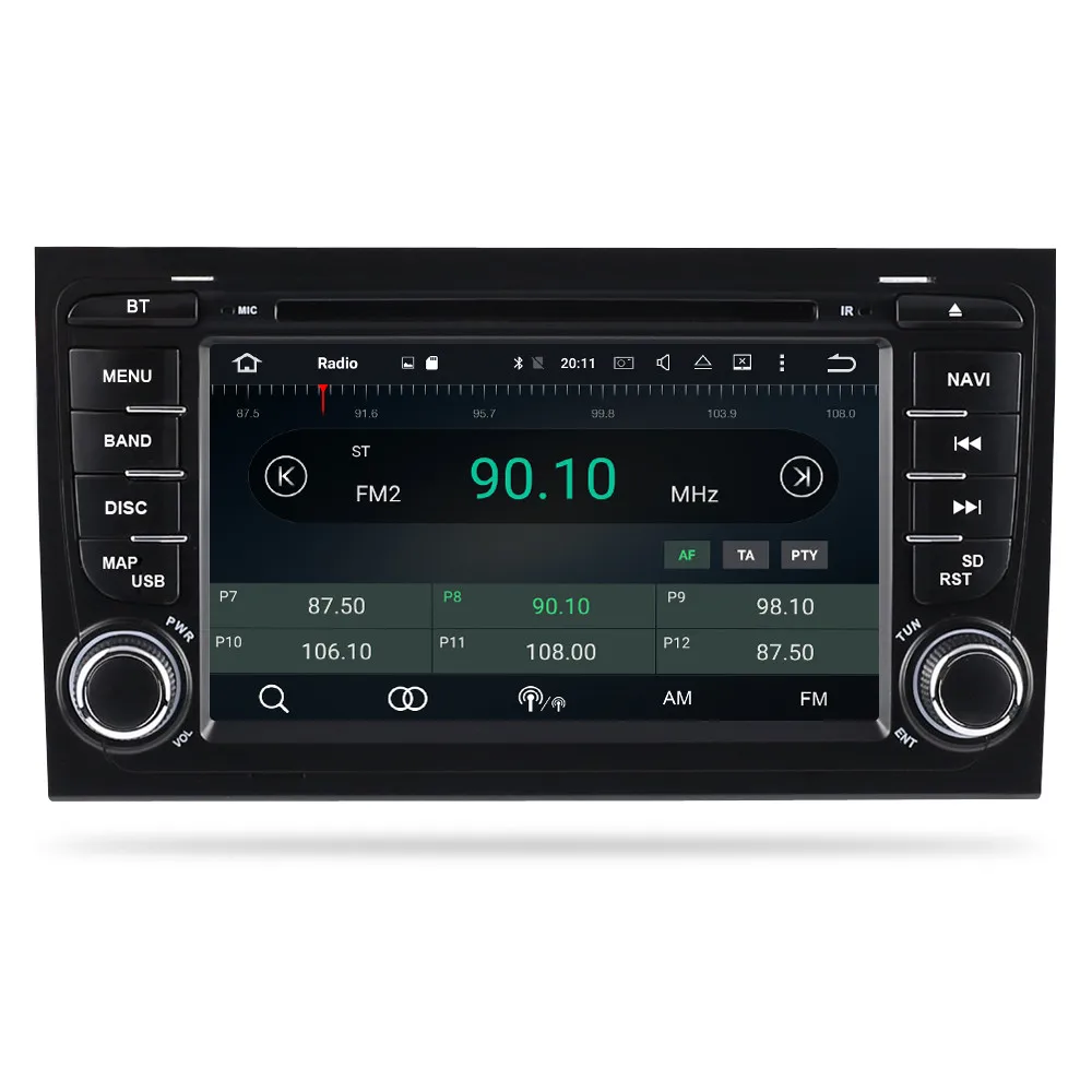 Flash Deal Android 9.0 car Radio DVD Multimedia player for Audi A4 S4 2002-2008 Auto Audio Bluetooth GPS stereo Video Navigation 5