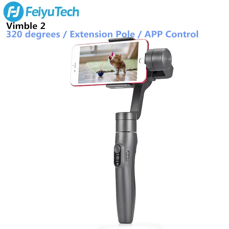 

FeiyuTech Vimble 2 Feiyu 3-Axis Handheld Smartphone Gimbal Stabilizer With 183mm Pole Tripod For IPhone X 8 7 XIAOMI Samsung