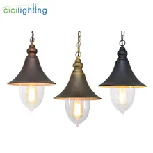 Винтажный Европейский стиль открытый подвесной светильник s, ретро скандинавский динамик абажур Декор подвесной светильник для АЗС двор Виноградная стойка светильник