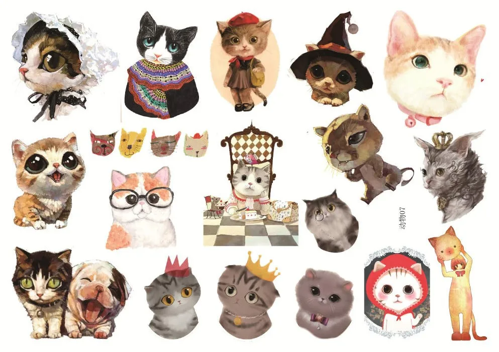 2 шт./лот Kawaii животные пошив Бумага Стикеры s украшение дневника Скрапбукинг diy милый канцелярские наклейки и штампы поставки