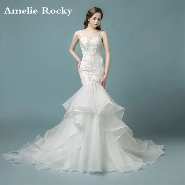 Vintage Lace Wedding Dresses with Teal