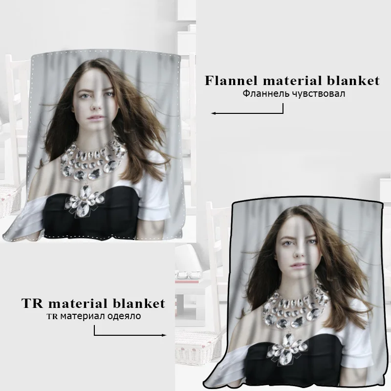 HEARMNY كايا Scodelario بطانية النوم غطاء البطانيات اليوغا كنبة مكتب بطانية السرير غطاء السفر الدافئة رمي البطانيات