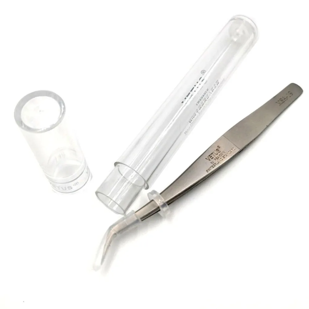

VETUS MSA-19 Precision Makeups Tweezers Anti-magnetic Anti-static Anti-acid Wear-resistant Super-hard for Eyelashes division