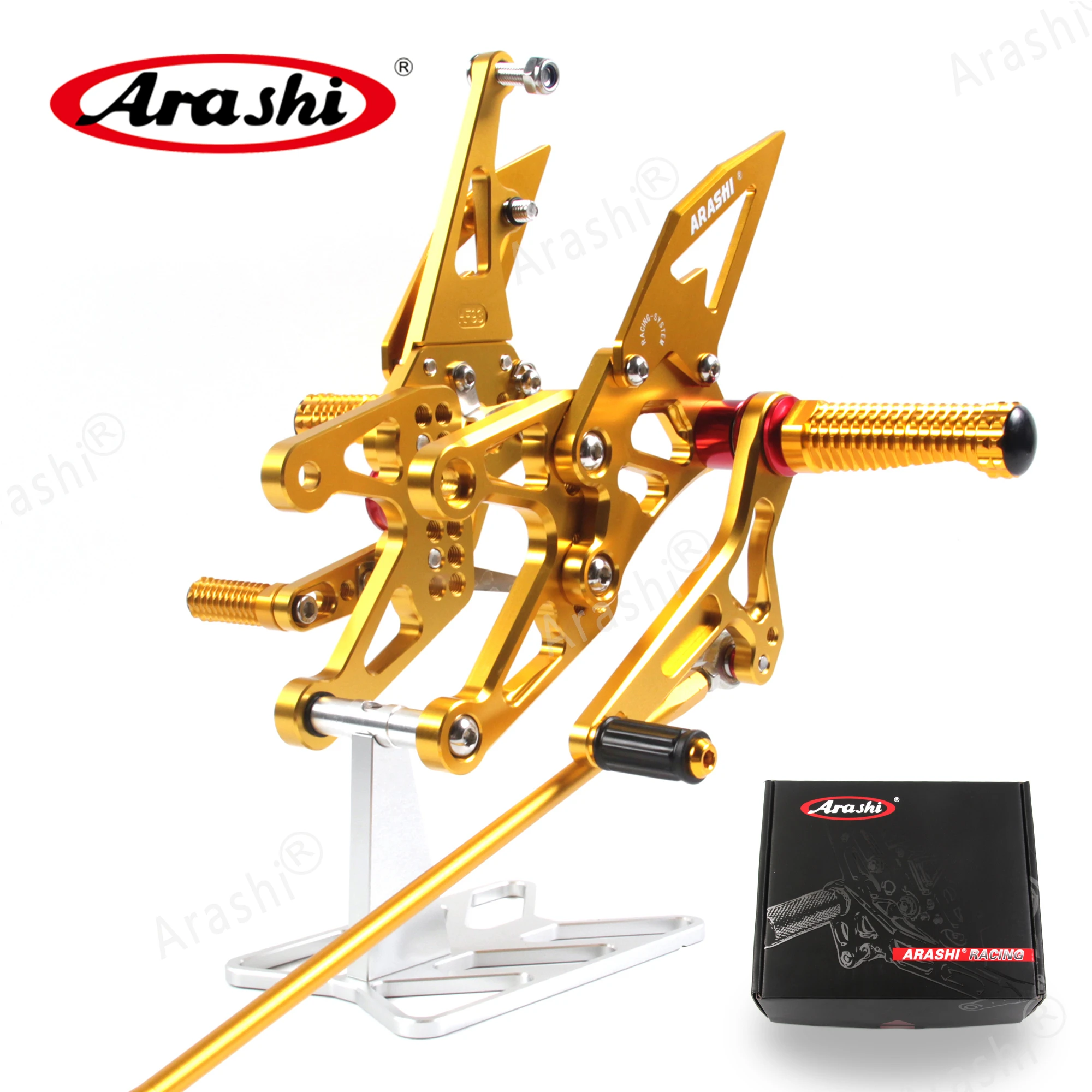 

Arashi For YAMAHA YZF R1 2007 2008 CNC Adjustable Footrest Foot Pegs Rider Rear Sets Rearset Footrest Foot Rest YZF-R1
