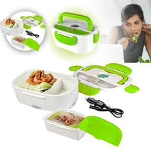 Hohe Qualität 1.05L 12 V Elektrische Beheizte Auto Stecker Heizung Lunch Box Set Outdoor Picknick Kostwärmer Container Mit Löffel kind Bento