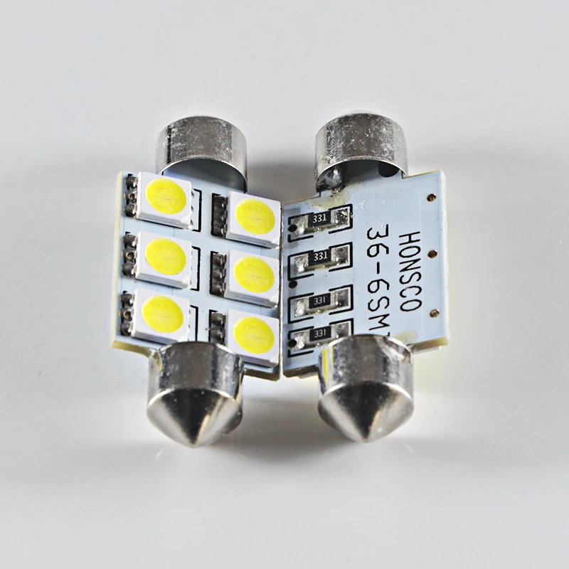 Canbus C5W C10W гирлянда 31 мм 36 39 41 светодиодный светильник 12 вольт smd 5050 в 1 Вт Супер авто