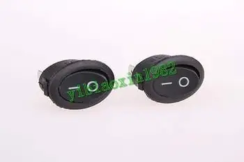 

50Pcs SPST Oval Black On/Off Rocker Switch AC 250V/6A 125V/10A
