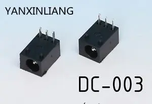 

20PCS/LOT High Quality DC Power Socket Jack DC-003 PIN=1.3 Needle Size DC003 Adaptation 3.5mm*1.3mm Power Female Plug 3.5x1.3MM