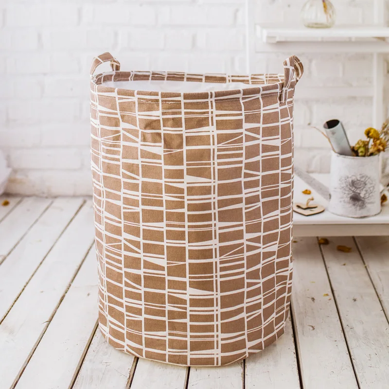 Folding Laundry Basket Cartoon Storage Barrel Standing Toys Clothing Storage Bucket Laundry Organizer Holder Pouch Household