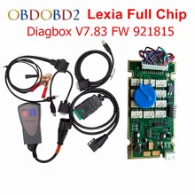 Золотой Край Diagbox V7.83 Lexia 3 полный чип 921815C для Citroen peugeot диагностический инструмент Lexia 3 12 шт. реле 7 шт. оптопары
