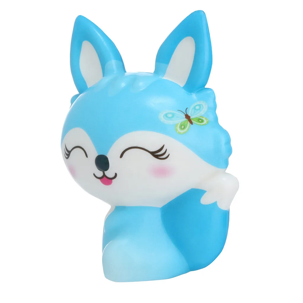 Игрушка-давилка Kawaii Fox Slow Rising Cream Ароматические игрушки для снятия стресса подарки skuishy animales Squeeze Toy