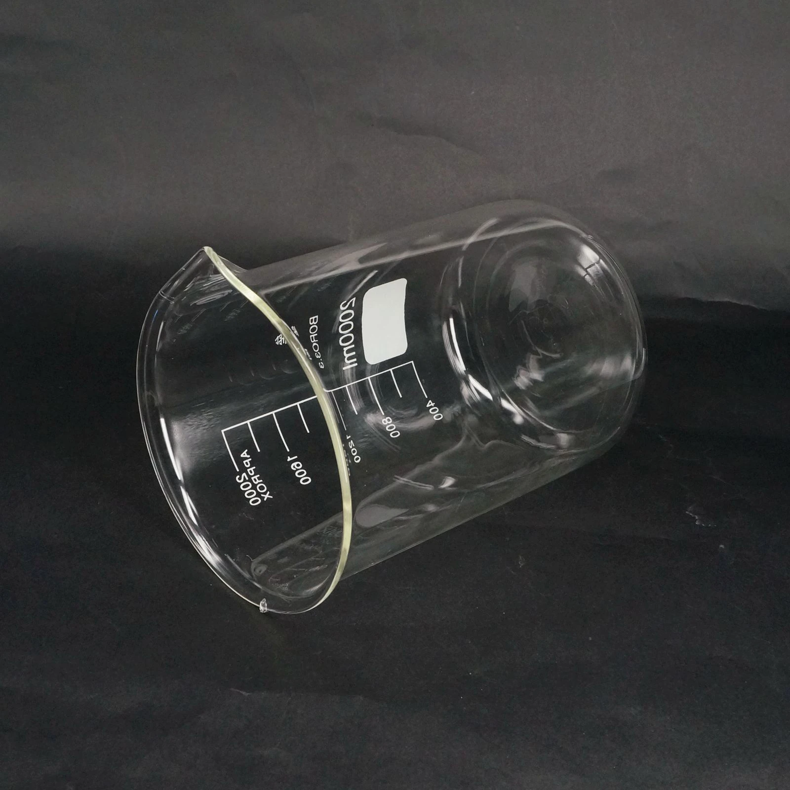 2000 мл низкую форму стакан химии Лаборатория Боросиликатное Стекло прозрачный стакан утолщенной с носиком