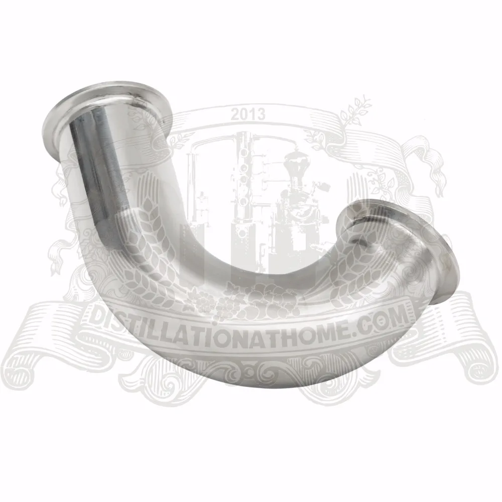 Tri clamp 1 5 ''(38 мм) OD50.5 135 градусов изгиб трубы с рукавами для термодатчиков|tri-clamp