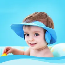 Детская шапочка для душа, для ванной, s, для мытья волос, водонепроницаемая, для детей, для ванны, козырек, головные уборы, защита глаз, для ушей, детские шапки, регулируемая защита для младенцев