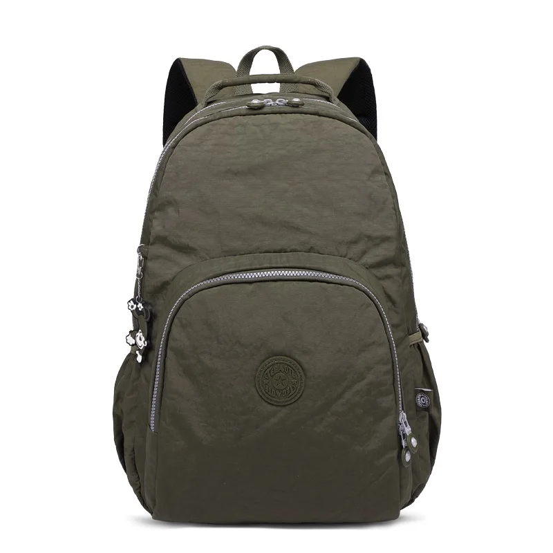 army green TEGAOTE женский нейлоновый рюкзак Mochila, женские рюкзаки для девочек-подростков, женская школьная сумка через плечо, рюкзак в Корейском стиле - Цвет: army green