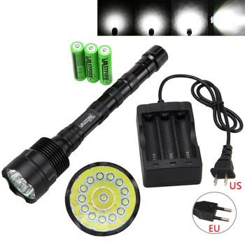 

Free Shipping Vastfire Powerful 40000LM 14X T6 LED Flashlight Torch Camping Light PCB 3X18650