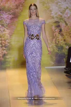 2017 Zuhair Murad Design Abendkleid Luxury Friesen Bodenlangen Tüll Kleider Cocktail Party Robe De MariageMY1227-11