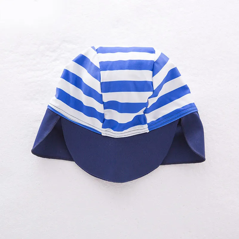 Toddler Baby Boy Swimwear Summer Beach Kids One-piece Swimsuit+Hat Set Children Boys Girls Holiday Fish Pattern Bath Suit (5)