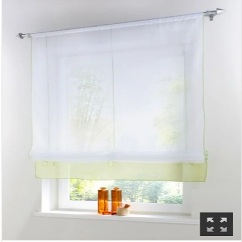 

Modern Style Tulle Curtains For Living room Balcony Window Decoration Screening Blind Rod Pocket Short Curtains For Bedroom