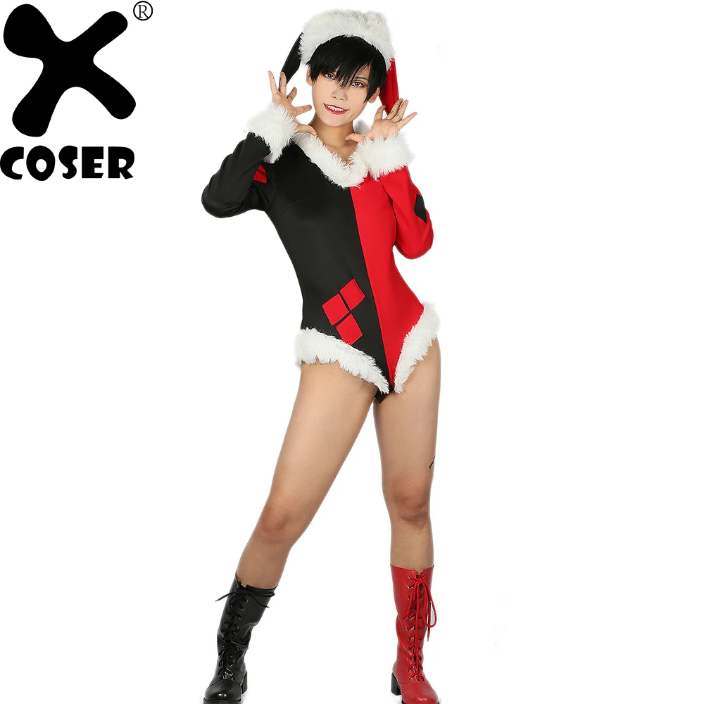 Костюм команды XCOSER suicid боди для женщин 2018 Рождественский костюм Хэллоуина