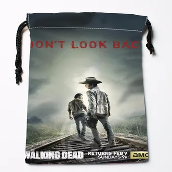 

Fl-Q7 New The Walking Dead season #2 Custom Logo Printed receive bag Bag Compression Type drawstring bags size 18X22cm 711-#F7