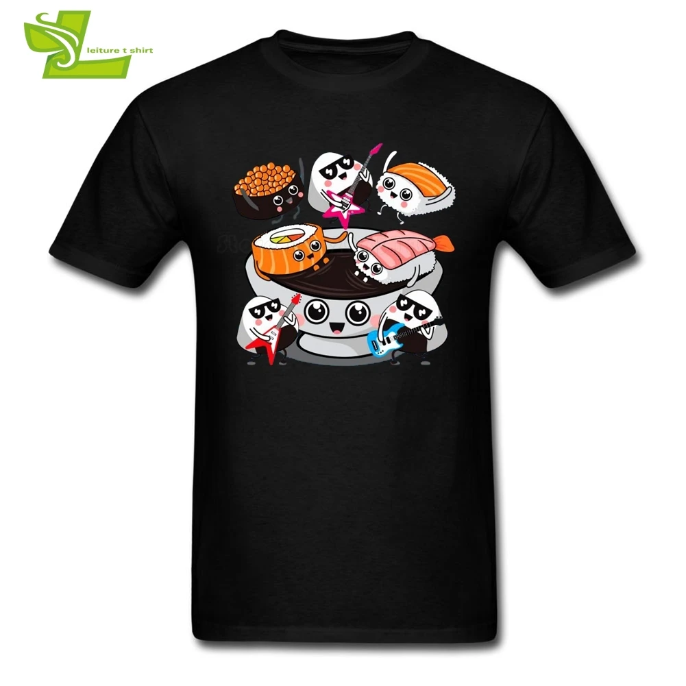 Sushi rocks/футболка для взрослых Популярная летняя Удобная футболка Футболки с