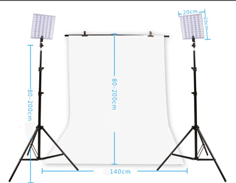Диммируемый двухцветный светодиодный светильник для видеосъемки и стоячий светильник комплект включает в себя: светодиодный светильник, светильник для студийной фотосъемки YouTube cd50